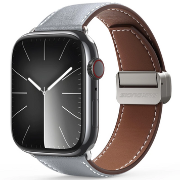 Ремінець Dux Ducis Genuine Leather для Apple Watch 42(ser.1-3)/44/45/46/49mm (Grey) 79539 фото