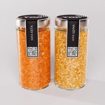 Икра "Щука+Кета" CapsFood имитированная в Банке 500+500 г 881110314 фото
