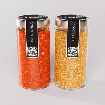 Икра "Горбуша+Щука" CapsFood имитированная в Банке 500+500 г 881110315 фото