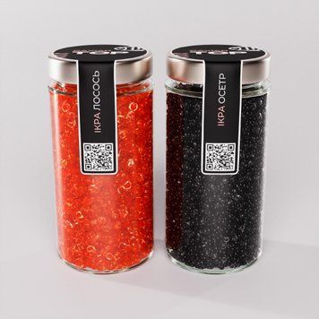 Икра "Лосось+Осётр" CapsFood имитированная в Банке 500+500 г 881110319 фото