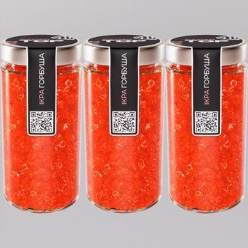 Икра "Горбуша+Горбуша+Горбуша" CapsFood имитированная в Банке 500+500+500 г 881110322 фото