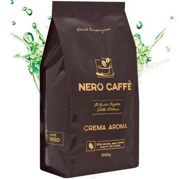 Кава зернова Nero Caffe Crema Aroma 1кг 4 фото