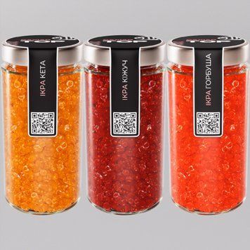 Икра "Горбуша+Кета+Кіжуч" CapsFood имитированная в Банке 500+500+500 г 881110323 фото