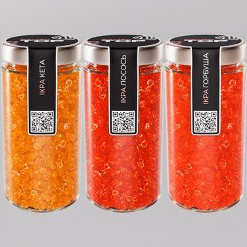 Икра "Горбуша+Кета+Лосось" CapsFood имитированная в Банке 500+500+500 г 881110324 фото