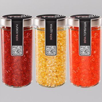 Икра "Горбуша+Кижуч+Щука" CapsFood имитированная в Банке 500+500+500 г 881110327 фото
