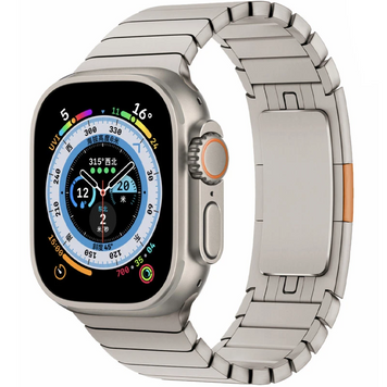 Ремінець Steel для Apple Watch 38/40/41/42mm(ser.10) (140-190mm) (Silver) 75866 фото