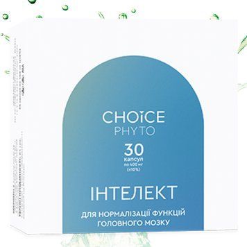 ИНТЕЛЛЕКТ Нормализация функций головного мозга ЧОЙС | CHOICE Phyto 30 капсул 1085 фото