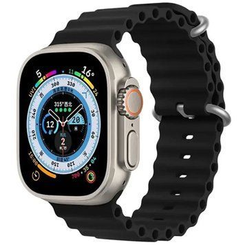 Ремінець Ocean Band для Apple Watch 42(ser.1-3)/44/45/46/49mm (Чорний / Black) 59155 фото