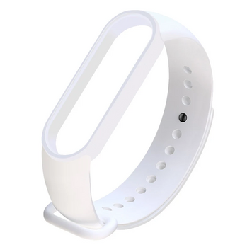 Силіконовий ремінець для Xiaomi Mi Band 7 (Білий / White) 54947 фото