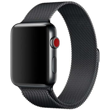 Ремінець Milanese Loop Design для Apple Watch 42(ser.1-3)/44/45/46/49mm (Чорний) 21648 фото