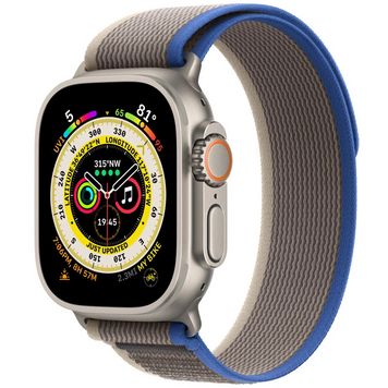 Ремінець Trail Loop для Apple Watch 42(ser.1-3)/44/45/46/49mm (m/l) (Blue / Gray) 59154 фото