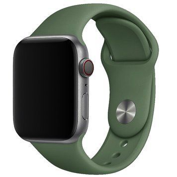 Силіконовий ремінець для Apple Watch 38/40/41/42mm(ser.10) (Зелений / Army green) 12739 фото
