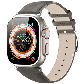 Ремінець Dux Ducis Leather Strap Classic для Apple Watch 38/40/41/42mm(ser.10) (Grey) 79536 фото