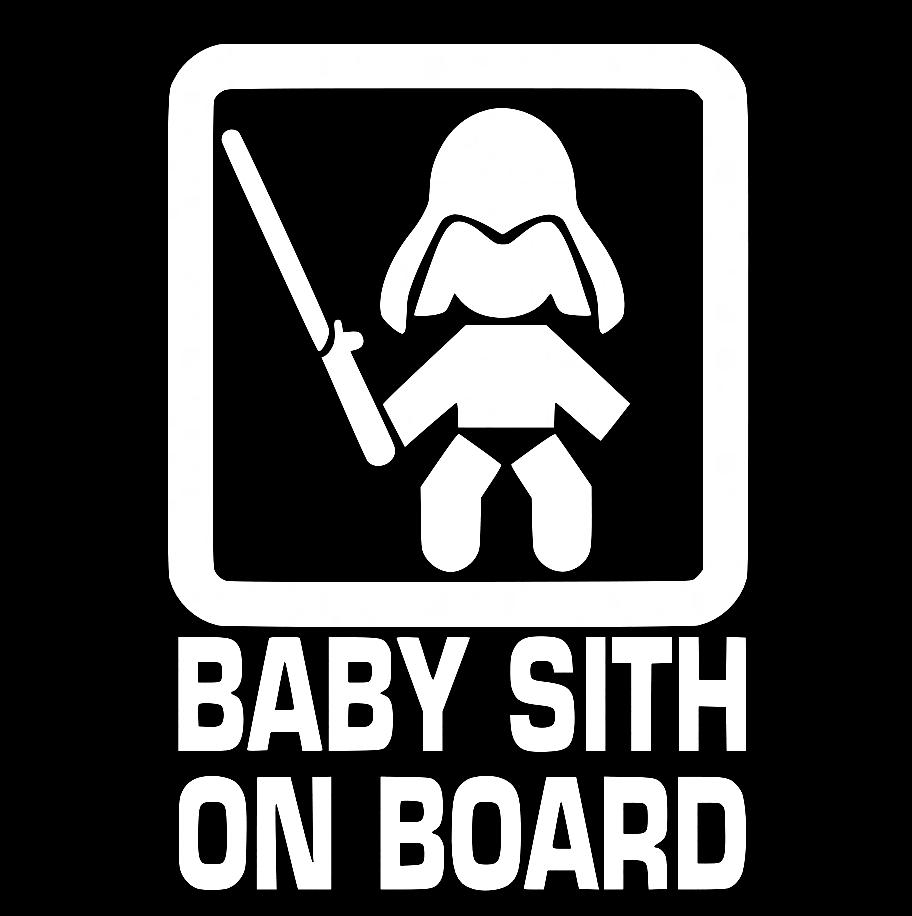 Наклейка на Автомобиль на Стекло Ребёнок в Автомобиле Baby Sith on board 25*17 см + Монтажная пленка — 2