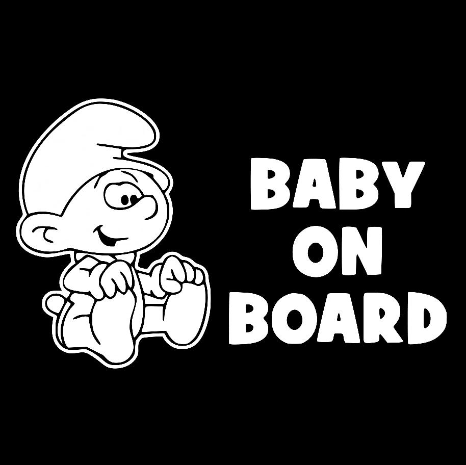 Наклейка на Автомобіль на Скло Дитина в Автомобілі Baby on Board 16*25 см + Монтажна плівка — 2
