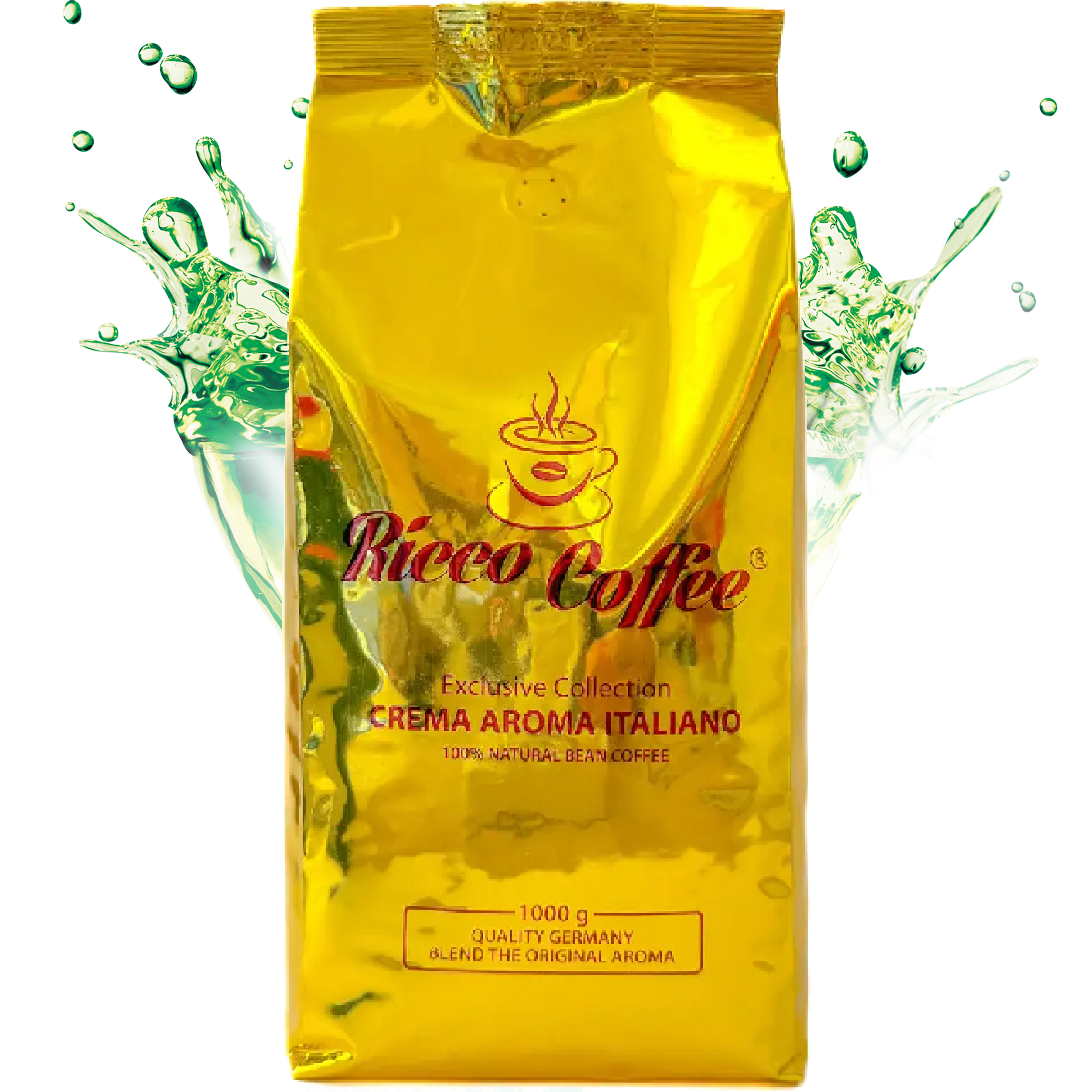 Кава в зернах Ricco Crema Aroma Italiana 1 кг (80/20)