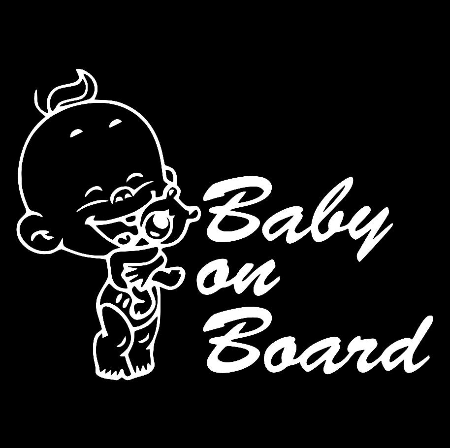 Наклейка на Автомобиль на Стекло Ребёнок в Автомобиле Baby on Board #29 19*25 см + Монтажная пленка — 2