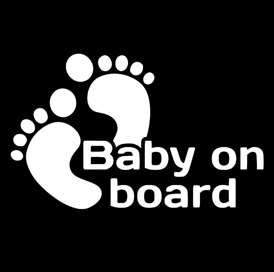 Наклейка на Автомобиль на Стекло Ребёнок в Машине Baby on Board #41 16*25 см + Монтажная пленка — 2