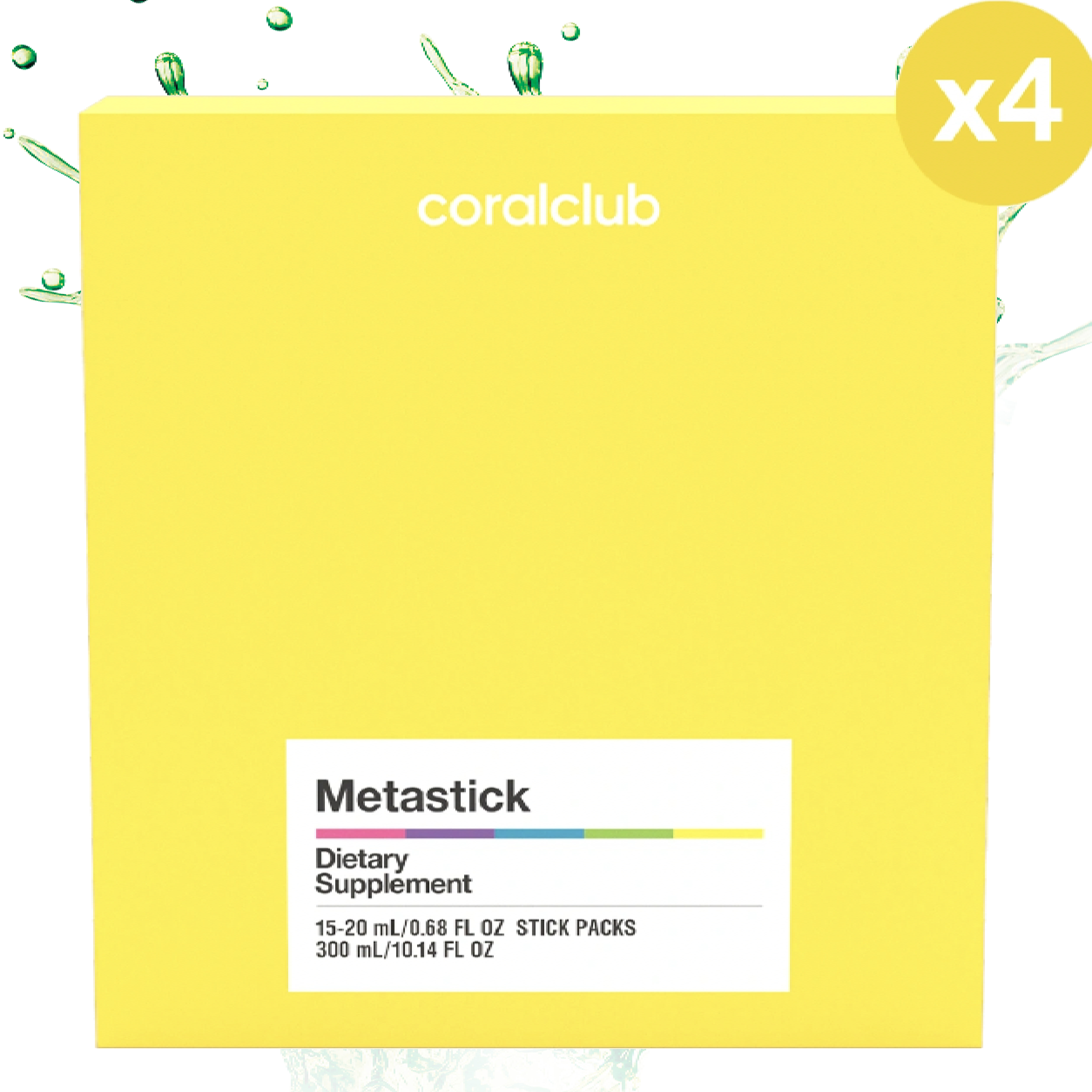 Метастік Coral Club | 4 упаковки - курс на місяць