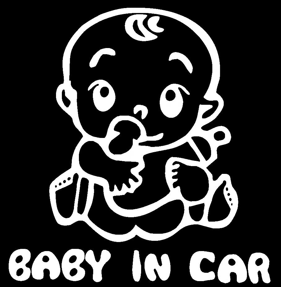 Наклейка на Автомобиль на Стекло Вaby in Car 20х19 см + Монтажная пленка — 2